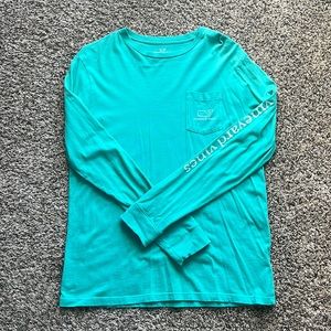 Vineyard Vines Logo Long Sleeve Tee, Boy’s Size XL(18)